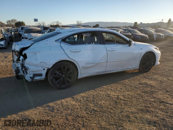 2022 Lexus ES 350 F Sport with VIN 58AGZ1B17NU114906, listed as a Copart auction lot 88810935 with 27,967 mi miles and Salvage title. Bid and sale history available at DreamBid. Image 3.