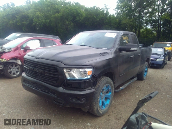 2020 Ram 1500 Big Horn with VIN 1C6SRFBT2LN280589, listed as a IAAI auction lot 42505720 with 124,355 mi miles and . Bid and sale history available at DreamBid. Image 17.