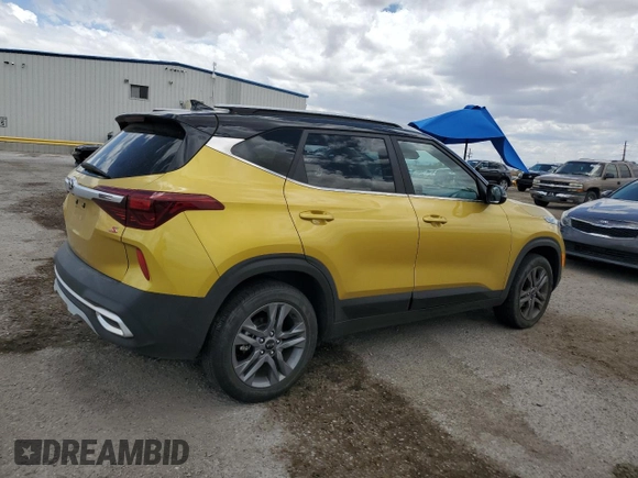 2021 Kia Seltos S with VIN KNDEU2AAXM7210552, listed as a Copart auction lot 62323745 with 12,189 mi miles and Salvage title. Bid and sale history available at DreamBid. Image 3.