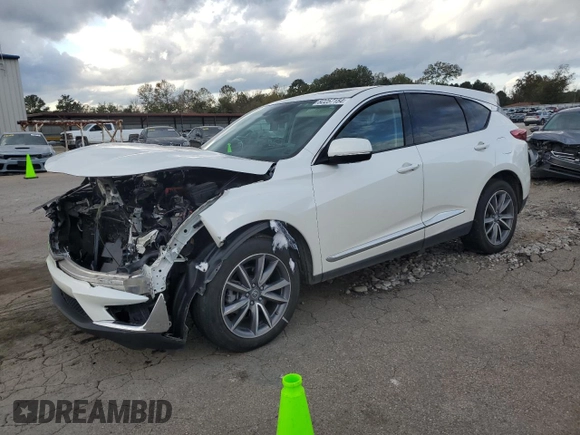 2021 Acura RDX w/Technology Package with VIN 5J8TC2H53ML030678, listed as a Copart auction lot 82257154 with 44,114 mi miles and Salvage Title. Bid and sale history available at carsss.com. Image 1.