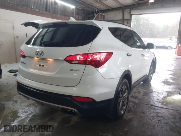 2014 Hyundai Santa Fe Sport with VIN 5XYZU3LB9EG140446, listed as a IAAI auction lot 41527693 with 129,610 mi miles. Bid and sale history available at carsss.com. Image 4.
