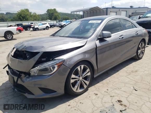 2016 Mercedes-Benz CLA 250 with VIN WDDSJ4EB7GN358495, listed as a Copart auction lot 64972683 with 101,974 mi miles and . Bid and sale history available at DreamBid. Image 1.