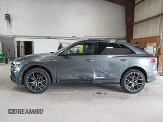 2020 Audi Q8 Premium Plus with VIN WA1EVAF14LD015881, listed as a IAAI auction lot 42646808 with 46,136 mi miles and . Bid and sale history available at DreamBid. Image 14.