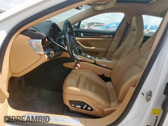2017 Porsche Panamera with VIN WP0AA2A71HL102183, listed as a Copart auction lot 57901885 with 51,605 mi miles and Salvage title. Bid and sale history available at DreamBid. Image 7.