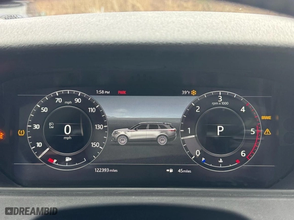 2018 Land Rover Range Rover Velar S with VIN SALYB2RN9JA755045, listed as a Copart auction lot 53578295 with 122,393 mi miles and Clean Title. Bid and sale history available at carsss.com. Image 8.