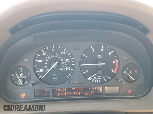2001 BMW 7 Series 740iA with VIN WBAGG83441DN88645, listed as a Copart auction lot 47243405 with 0 mi miles and Clean Title. Bid and sale history available at carsss.com. Image 9.