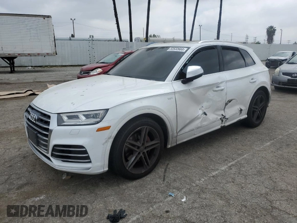 2018 Audi SQ5 Premium Plus with VIN WA1A4AFY0J2176476, listed as a Copart auction lot 53532664 with 72,600 mi miles and . Bid and sale history available at DreamBid. Image 1.