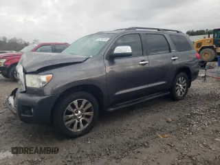 2014 Toyota Sequoia Limited with VIN 5TDKY5G17ES053960, listed as a Copart auction lot 80190134 with 290,202 mi miles and Salvage Title. Bid and sale history available at carsss.com. Image 1.