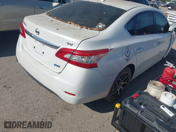 2013 Nissan Sentra SV with VIN 3N1AB7AP2DL649989, listed as a IAAI auction lot 41979236 with 154,815 mi miles and . Bid and sale history available at DreamBid. Image 4.