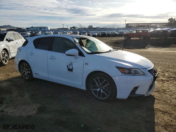 2015 Lexus CT 200h Hybrid with VIN JTHKD5BH2F2242524, listed as a Copart auction lot 46458315 with 182,044 mi miles and Salvage Title. Bid and sale history available at carsss.com. Image 4.