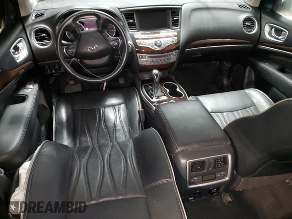 2019 Infiniti QX60 Luxe z VIN 5N1DL0MM0KC527362, wystawiony jako Copart lot #45854705 z przebiegiem 90 075 mil mil oraz Szkody całkowita. Historia ofert i sprzedaży dostępna na DreamBid. Obrazek 8.