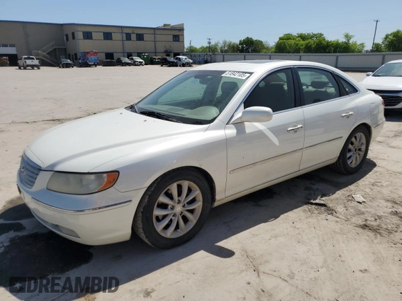 2006 Hyundai Azera SE with VIN KMHFC46F56A098008, listed as a Copart auction lot 51842105 with 129,476 mi miles and Clean title. Bid and sale history available at DreamBid. Image 1.