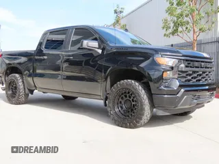 2022 Chevrolet Silverado 1500 Custom with VIN 3GCPABEKXNG501062, listed as a Copart auction lot 53726675 with 37,880 mi miles and Salvage Title. Bid and sale history available at DreamBid. Image 1.