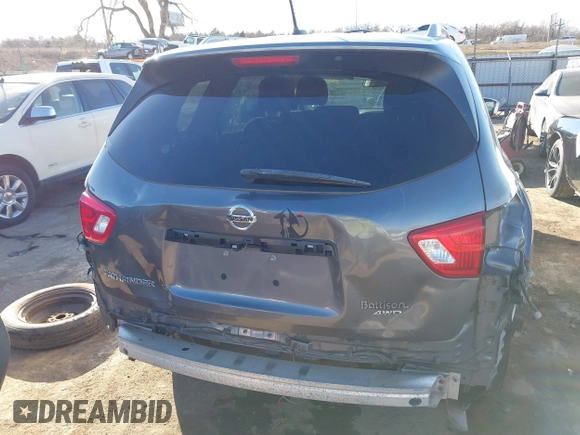 2017 Nissan Pathfinder SV with VIN 5N1DR2MM2HC613081, listed as a IAAI auction lot 41644059 with 137,371 mi miles. Bid and sale history available at carsss.com. Image 17.