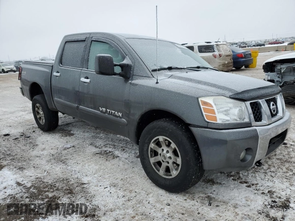 2007 Nissan Titan LE with VIN 1N6AA07B97N234446, listed as a Copart auction lot 45693705 with 119,409 mi miles and Salvage title. Bid and sale history available at DreamBid. Image 4.