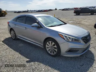 2017 Hyundai Sonata Sport with VIN 5NPE34AFXHH583540, listed as a Copart auction lot 51006665 with 133,404 mi miles and Salvage Title. Bid and sale history available at DreamBid. Image 4.