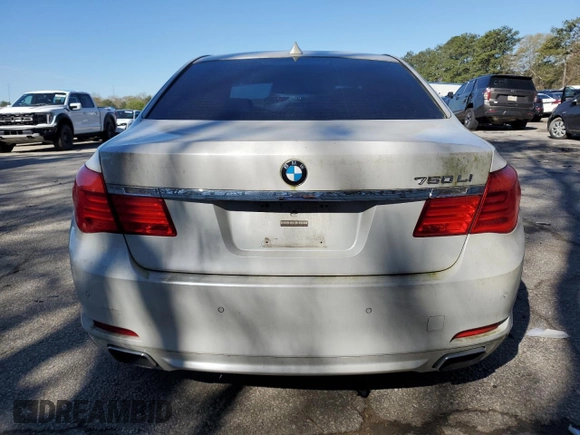 2010 BMW 7 Series 750Li with VIN WBAKB8C52ACY63372, listed as a Copart auction lot 49962145 with 142,480 mi miles and Clean title. Bid and sale history available at DreamBid. Image 6.