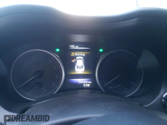 2017 Infiniti Q50 Premium with VIN JN1EV7AR2HM830404, listed as a Copart auction lot 57874785 with 104,369 mi miles and Salvage title. Bid and sale history available at DreamBid. Image 9.