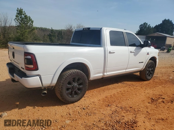 2022 Ram 2500 Limited with VIN 3C6UR5SL4NG339401, listed as a Copart auction lot 51105915 with 106,633 mi miles and Salvage title. Bid and sale history available at DreamBid. Image 3.