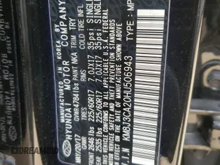 2017 Hyundai Tucson Sport with VIN KM8J3CA20HU506943, listed as a Copart auction lot 48129735 with 77,310 mi miles and Salvage Title. Bid and sale history available at DreamBid. Image 13.