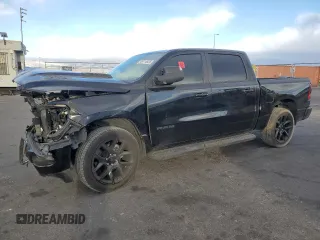 2024 Ram 1500 Laramie with VIN 1C6SRFJT1RN116051, listed as a Copart auction lot 49714925 with 20,722 mi miles and Salvage title. Bid and sale history available at DreamBid. Image 1.