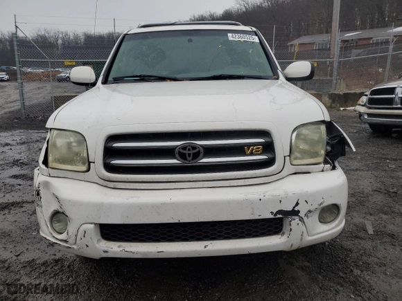 2002 Toyota Sequoia Limited with VIN 5TDZT38A02S104985, listed as a Copart auction lot 42360525 with 0 mi miles and Salvage Title. Bid and sale history available at carsss.com. Image 5.