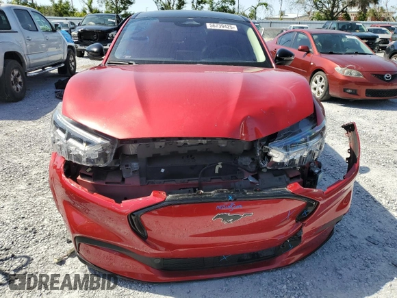 2021 Ford Mustang Mach-E Premium with VIN 3FMTK3R73MMA09251, listed as a Copart auction lot 56739425 with 47,940 mi miles and Salvage title. Bid and sale history available at DreamBid. Image 5.