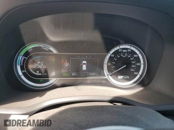 2019 Kia Niro LX with VIN KNDCB3LC4K5223128, listed as a Copart auction lot 45723585 with 110,587 mi miles and Salvage Title. Bid and sale history available at DreamBid. Image 9.
