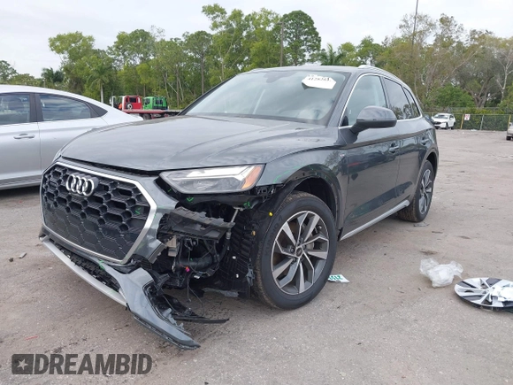 2023 Audi Q5 S line Premium Plus z VIN WA1EAAFY6P2161080, wystawiony jako IAAI lot #41282613 z przebiegiem 20 268 mil mil oraz . Historia ofert i sprzedaży dostępna na DreamBid. Obrazek 6.