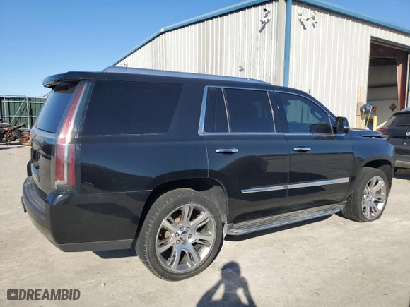 2015 Cadillac Escalade Luxury with VIN 1GYS4MKJ0FR555264, listed as a Copart auction lot 46839885 with 111,332 mi miles and Salvage Title. Bid and sale history available at carsss.com. Image 3.
