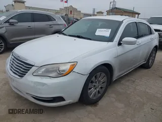 2014 Chrysler 200 LX with VIN 1C3CCBAG2EN103835, listed as a IAAI auction lot 41623941 with 166,676 mi miles. Bid and sale history available at carsss.com. Image 2.