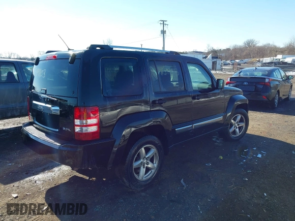 2008 Jeep Liberty Limited with VIN 1J8GN58K08W288431, listed as a IAAI auction lot 41399203 with 133,180 mi miles and . Bid and sale history available at carsss.com. Image 4.