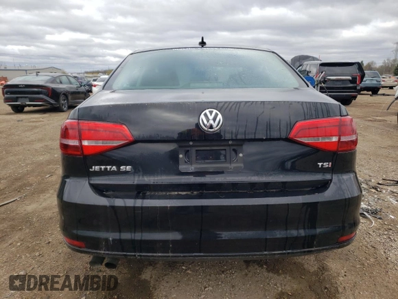 2015 Volkswagen Jetta Sedan 1.8T SE with VIN 3VWD07AJ4FM304789, listed as a Copart auction lot 52968095 with 91,867 mi miles and Salvage Title. Bid and sale history available at carsss.com. Image 6.
