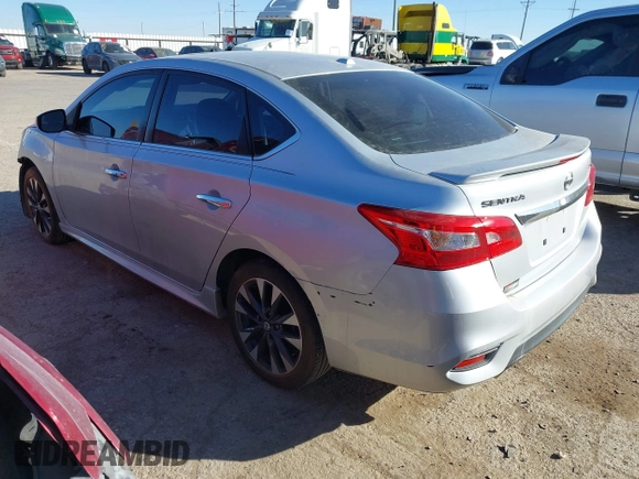 2017 Nissan Sentra SR Turbo with VIN 3N1CB7AP7HY238718, listed as a IAAI auction lot 41402228 with 37,397 mi miles. Bid and sale history available at carsss.com. Image 3.