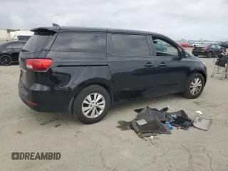 2016 Kia Sedona L with VIN KNDMA5C10G6184184, listed as a Copart auction lot 50974325 with 144,549 mi miles and Salvage Title. Bid and sale history available at carsss.com. Image 3.