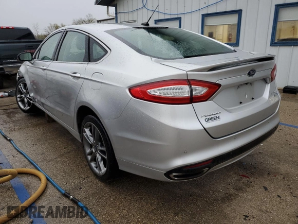 2015 Ford Fusion Titanium with VIN 3FA6P0D94FR158242, listed as a Copart auction lot 52096495 with 98,054 mi miles and Salvage Title. Bid and sale history available at carsss.com. Image 2.