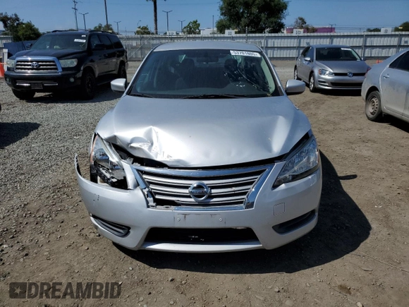 2014 Nissan Sentra SV with VIN 3N1AB7AP7EL672931, listed as a Copart auction lot 53701805 with 100,509 mi miles and Salvage Title. Bid and sale history available at DreamBid. Image 5.