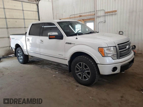 2012 Ford F-150 XL with VIN 1FTFW1ET3CFC99003, listed as a Copart auction lot 60062875 with 182,171 mi miles and Salvage title. Bid and sale history available at DreamBid. Image 4.
