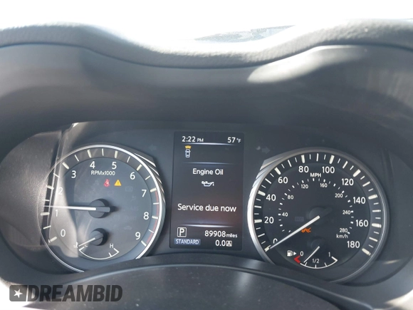 2020 Infiniti Q50 Luxe with VIN JN1EV7AR6LM256477, listed as a IAAI auction lot 40631166 with 89,908 mi miles and . Bid and sale history available at DreamBid. Image 7.