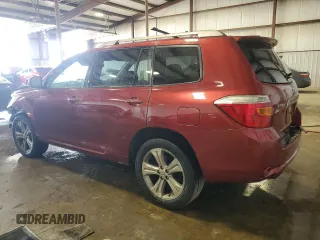 2009 Toyota Highlander Sport with VIN JTEES43AX92120039, listed as a Copart auction lot 59975735 with 160,340 mi miles and Salvage title. Bid and sale history available at DreamBid. Image 2.