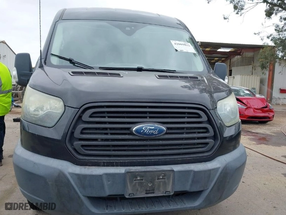 2015 Ford Transit Cargo Van with VIN 1FTYR2CM7FKA84480, listed as a IAAI auction lot 42009822 with 135,738 mi miles. Bid and sale history available at carsss.com. Image 12.