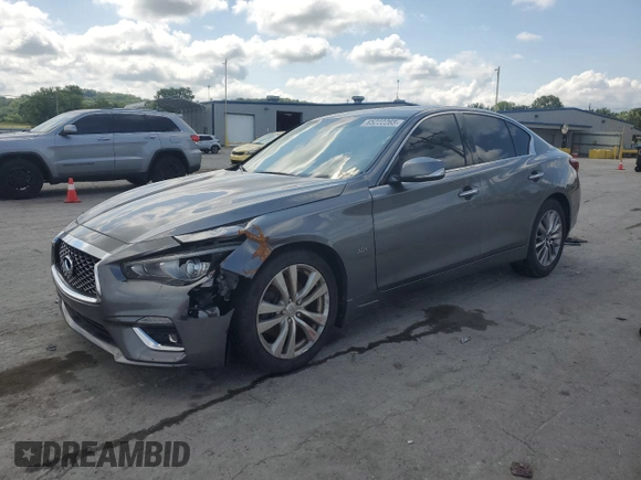 2018 Infiniti Q50 Luxe with VIN JN1EV7AR2JM610413, listed as a Copart auction lot 65222265 with 111,670 mi miles and Clean title. Bid and sale history available at DreamBid. Image 1.