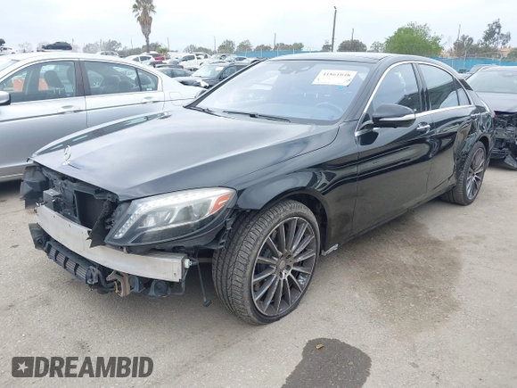 2015 Mercedes-Benz S-Class S 550 with VIN WDDUG8CB5FA082275, listed as a IAAI auction lot 41861048 with 74,350 mi miles. Bid and sale history available at carsss.com. Image 2.