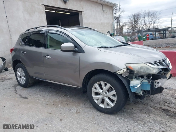 2011 Nissan Murano SV with VIN JN8AZ1MW2BW181380, listed as a IAAI auction lot 41731826 with 93,654 mi miles. Bid and sale history available at carsss.com. Image 1.