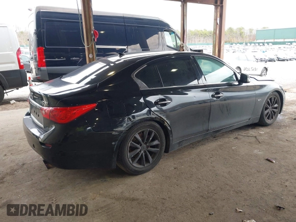 2016 Infiniti Q50 2.0t Premium with VIN JN1CV7AR5GM251834, listed as a IAAI auction lot 41886327 with 115,414 mi miles. Bid and sale history available at carsss.com. Image 4.