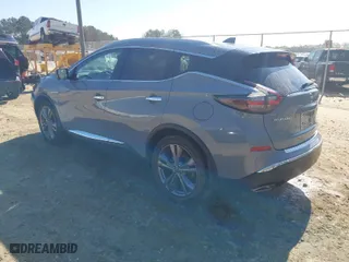 2023 Nissan Murano Platinum with VIN 5N1AZ2DJ9PC105164, listed as a IAAI auction lot 41886985 with 20,764 mi miles. Bid and sale history available at carsss.com. Image 3.