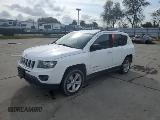 2017 Jeep Compass Sport with VIN 1C4NJCBA8HD124306, listed as a Copart auction lot 49730195 with 125,700 mi miles and Salvage title. Bid and sale history available at DreamBid. Image 1.