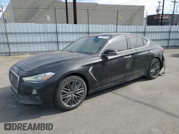 2019 Genesis G70 2.0T Advanced with VIN KMTG34LA6KU027024, listed as a Copart auction lot 78236714 with 29,044 mi miles and Salvage Title. Bid and sale history available at carsss.com. Image 1.
