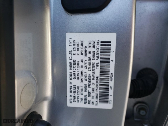 2014 Acura RLX Tech Pkg with VIN JH4KC1F56EC000047, listed as a Copart auction lot 79129384 with 224,064 mi miles and Clean Title. Bid and sale history available at carsss.com. Image 12.