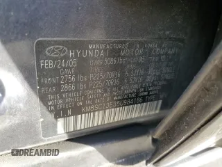 2005 Hyundai Santa Fe GLS with VIN KM8SC13E35U984186, listed as a Copart auction lot 86666474 with 166,965 mi miles and Salvage Title. Bid and sale history available at carsss.com. Image 15.